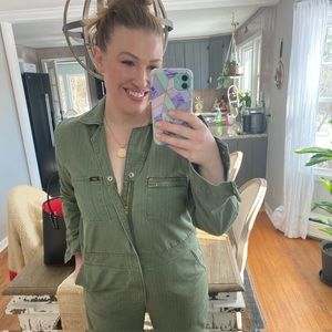 Lee Union-All from Free People, Army Green Size Large
